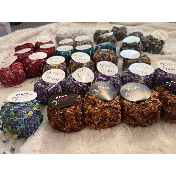 NEW Bundle lot of 33 trendsetter skeins yarns multiple colors - Picture 2 of 8